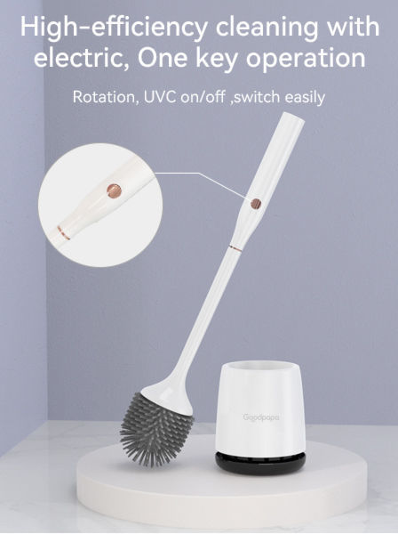 Goodpapa Smart UV Toilet Brush , Electric Self Cleaning Brush,  Self-Sanitizing ,Rechargable Intelligent House Cleaner – GOODPAPA