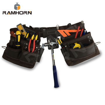 Herramientas de construcción de cinturón de herramientas de cuero