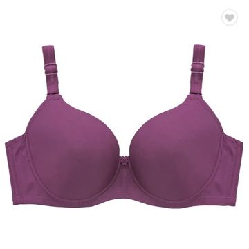xiaopingshop Fashion Sexy Lady 5cm Thickening Adjustable Bra with 3D Stereo  Clipping and Scientific Cup Design (70A) Light Purple at  Women's  Clothing store