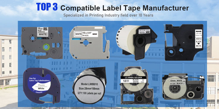 Compatible TZ TZe Label Tape Laminated for Brother P-Touch 6/9/12/18/24/36MM 