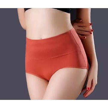Lace Ice Silk Underwear Women High Waist Tummy Control Panties For Women  Pure Cotton Crotch Women's Underwear