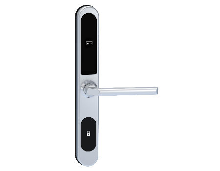 Color : Right Pull Easy Installation Electronic Card Door Lock with Key Electric Lock for Home Hotel Apartment Office Stainless Steel