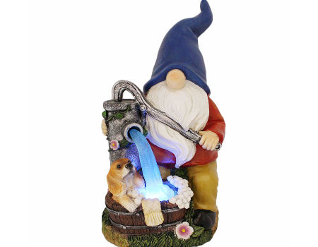 GNOME de resina pluviómetros, estatua de jardín GNOME con pluviómetro de  plástico, pintado a mano GNOME pluviómetro estatua adornos regalo,  decoración de arte al aire libre ZefeiWu 8390615890908