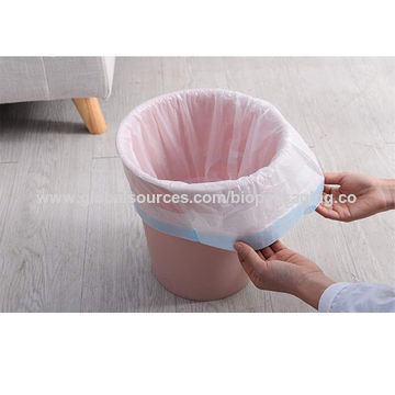 China PE Plastic Packaging Bags, 45x50cm 12microns Thickness Drawstring ...