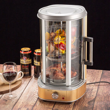 China Electric grill multi-function automatic rotating home smokeless ...