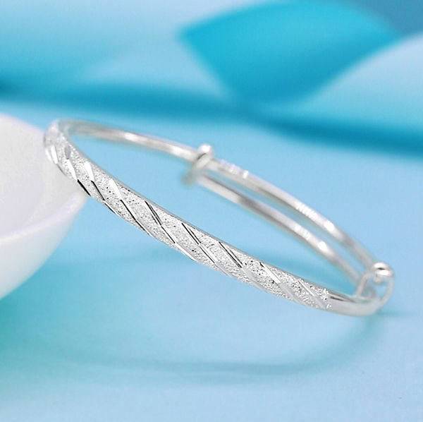 Stainless Steel Enamel Bracelet Bangle Kada For Women Silver – ZIVOM