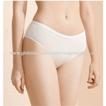 100% Pure Cotton Underwear Disposable Panties for Women with High Quality  Wholesale for Sale in Stock - China Disposable Panties for Women and Cotton  Ladies Underwear price