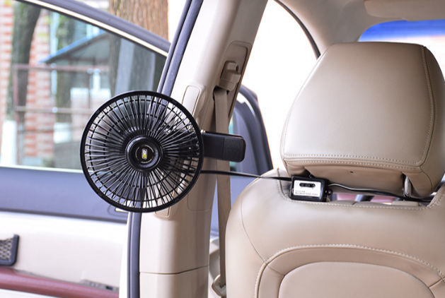 Electric DC 12V Oscillating auto fan, 3 speeds desk Fan, desk Fan ...
