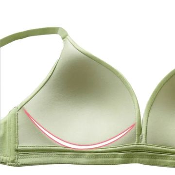 Women's Seamless Bras Breathable Anti-Sweet Shockproof Padded Beautiful And  Fancy Bra(any two color)