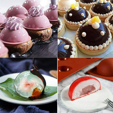 24 Holes Silicone Mold Semi-Sphere Round Chocolate Baking Cake Mould