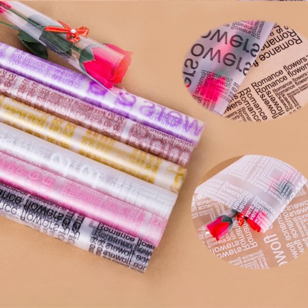 Luxury Waterproof Plastic Wrapping Matt Film Flower Wrapping Paper