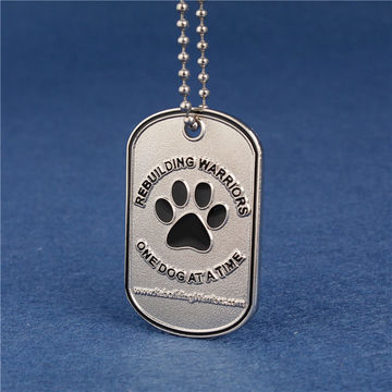 Wholesale Customized Personalized Logo Blank Pet Stainless Steel Dog Tags -  China Dog Tag and Tag Dog price