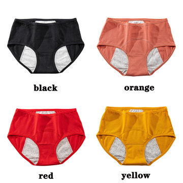 CODE RED period Panties Menstrual Leak Proof Underwear-Black-3XL