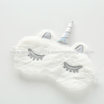Grosir Masker Tidur Anak-anak Flanel Desain Kartun Hewan Lucu Lembut untuk Perjalanan