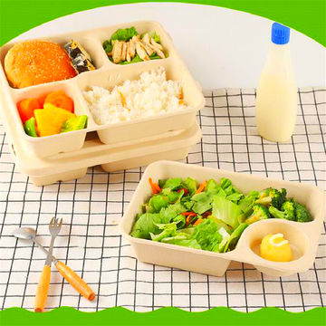 Buy Wholesale China Popular Pla 3 4 Compartment Compostable Meal