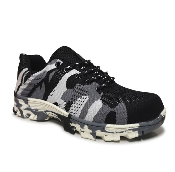 blue camo steel toe shoes