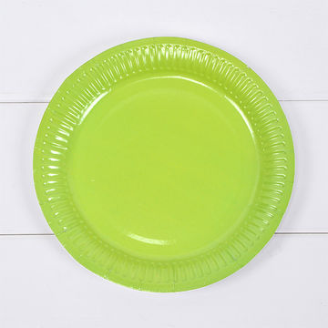 Buy Wholesale China 7 Inches Solid Color Eco Friendly Disposable Party Paper  Plates & Paper Plate at USD 0.015