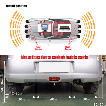 China LCD Display 8 Car Ultrasonic Reverse Parking Sensor Radar ...