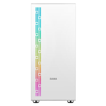 Sama Oem Argb Strip Gaming Computer With Tempered Glass Left