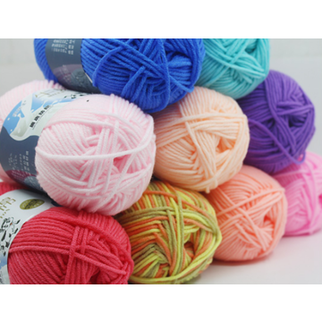 Fil de laine à tricoter en coton doux, 5 plis, Anti-boulochage, fil à  tricoter de haute qualité teint à l'aiguille, écharpe, pull, chapeau,  artisanat de poupée - AliExpress