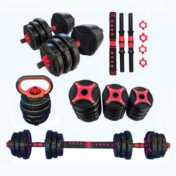 Dumbbell barbell discount set for sale