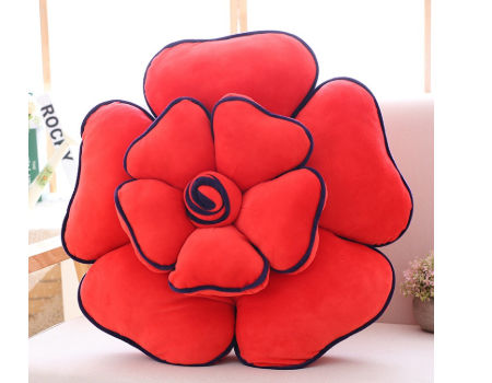 flower plush pillow