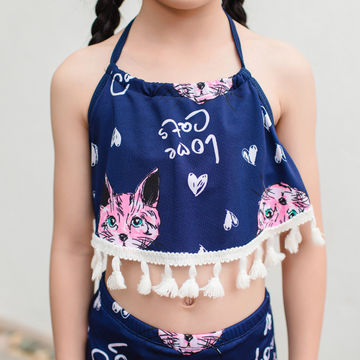 Girls' Tankinis New Trend Two Piece Swimsuits Condle Belt V-neck Beachwear  Girls Swimwear Bikinis - China Wholesale Children's Tankinis Swimwear $6.98  from Quanzhou Wushi Trading Co., Ltd