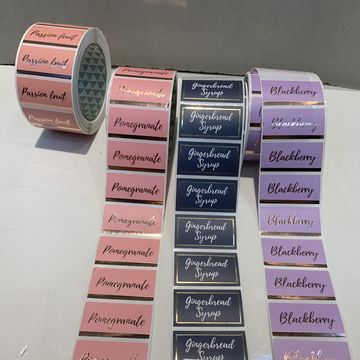China Custom cosmetic Logo Sticker waterproof Self Adhesive Vinyl Roll ...