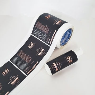 China Custom cosmetic Logo Sticker waterproof Self Adhesive Vinyl Roll ...