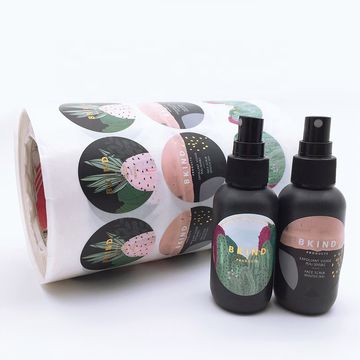 China Custom cosmetic Logo Sticker waterproof Self Adhesive Vinyl Roll ...