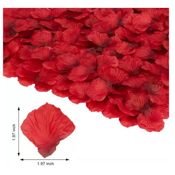 A1 Red Faux Rose Petals Decorations Wedding Valentine's Day NEW