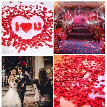 Buy Wholesale China 3000 Pieces Rose Petals Artificial Flower Silk Petals  For Valentine Day Wedding Flower Decoration & Artificial Flower at USD 2.55