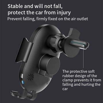 Cargador inalámbrico dos en uno y soporte de coche para ventilación de aire  y tablero - Soporte universal de rotación de 360 grados
