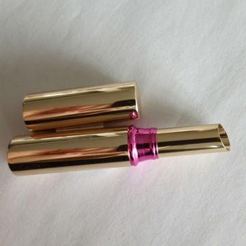Source Aluminum empty rose gold lip balm packaging , lip stick container  case , rose gold lipstick tube on m.