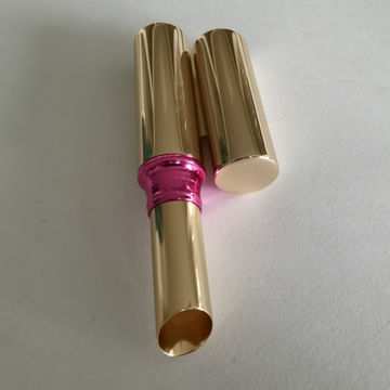 Source Lipstick packaging container empty metal gold lipstick case on  m.