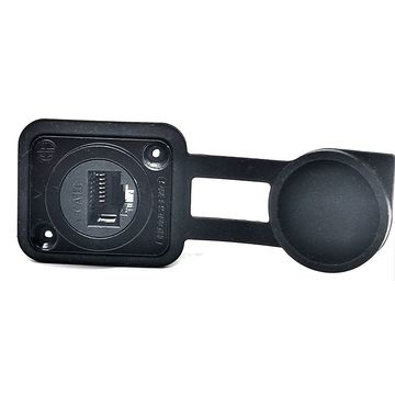 China Panel Mounting RJ45 IP65 Waterproof Cat5e 8P8C Ethernet LAN Cable