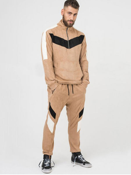 Piece Tracksuit Zip Up Jogger Set Men 