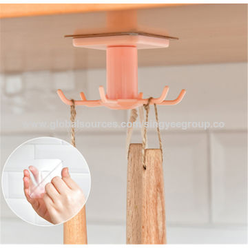 Wall Mounted Kitchen Hook Rack No-Punching Wall Hangers Rail Kitchen  Utensils Rack Spoon Shovel Chopping Board Storage Rack