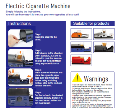 cigarette rolling machine instructions 6.5mm Tube C-82a Auto Cigarette Rolling Machine Cigarette Maker With Clear  Hopper And Removable Tray - Explore China Wholesale Cigarette Machine and Cigarette  Machine, Cigarette Filler, Tobacco Machine