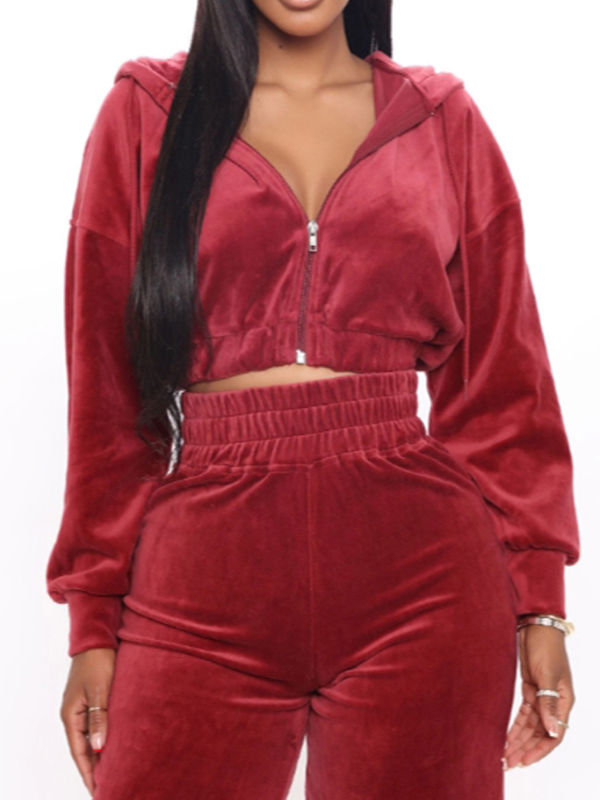 Fall 3xl Blank Zip Up Crop Jacket And Pant Set Private Label Two Piece Velour  Tracksuit For Women $12.8 - Wholesale China Women's Tracksuit at factory  prices from Shenzhen Twinkle Star Textile