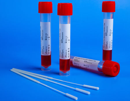 Transport Pcr Examples China PCR test transport medium VTM test kit with nylon flocked oral ...