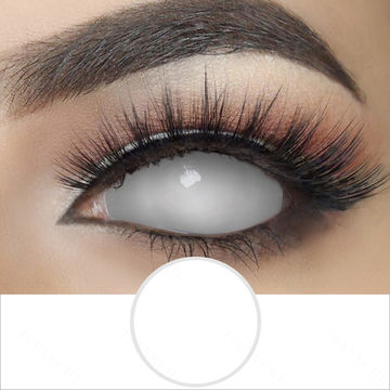Malla Lentes De Contacto Blancos Para Halloween Compre Sclera