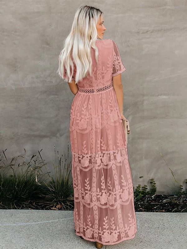 womens lace maxi dress