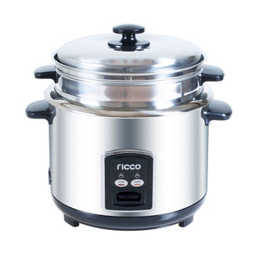 Buy Wholesale China 2.2l/900w 12cups Cylinder Rice Cooker With Stainless Steel  Inner Pot & Steamer And S/s Body & 2.2l/900w 12cups Cylinder Rice Cooker at  USD 6