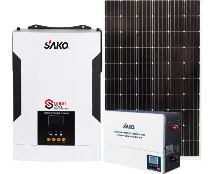 Newest Off Grid Hybrid Inverter 3500W 24V DC to AC 220V 100A MPPT Solar ...