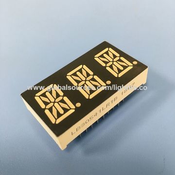 China 14-segment LED Display, Triple Digit, 0.54-inch, Common Cathode ...