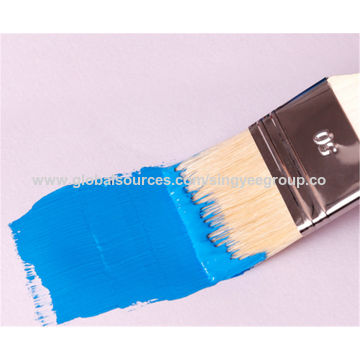 Blue Paint Brushes (pack Of 50) - Nylon Bristle Acrylic, Watercolor And Oil Paint  Brushes With Plastic Handle - Small Thin Flat Paint Brush - Arts And