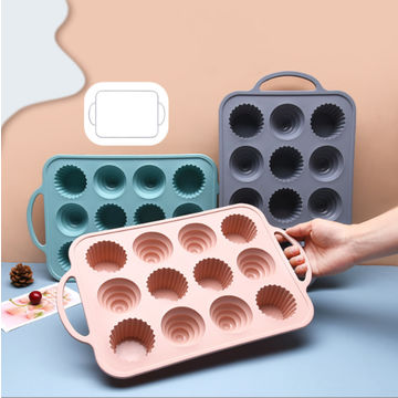 12-Type Set Silicone Muffin Cup Home Baked Doughnut Pudding Jelly Mold -  China Jelly Mold and Kitchenware price