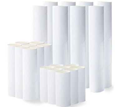 China Wholesale Compostable Round White Cardboard Tubes Craft Tubes for ...