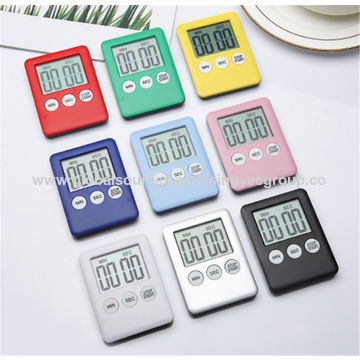 LED Digital Timer Kitchen Cooking Alarm Magnetic Yoga Countdown Stopwatch
